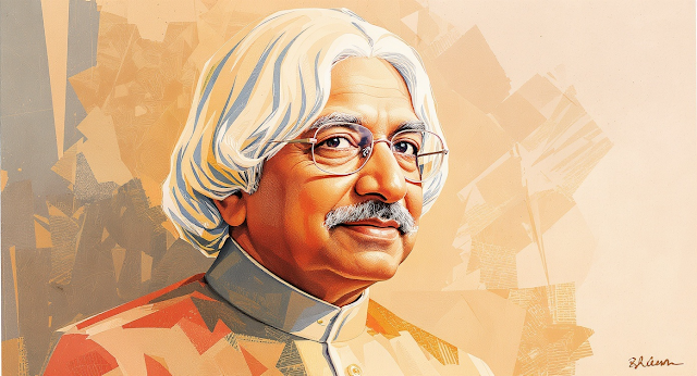 A striking abstract portrait of APJ Abdul Kalam 1757661782752