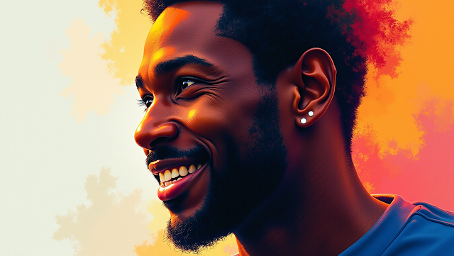 An abstract side profile portrait of Bo Jackson h 1757377825621