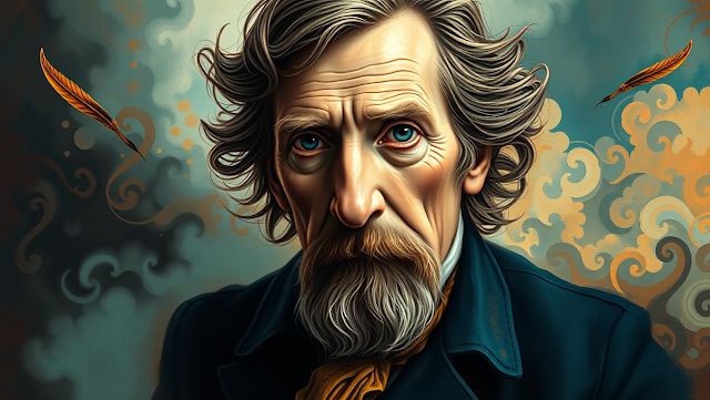 Artistic abstract portrait of Robert Louis Stevens 1750298383919