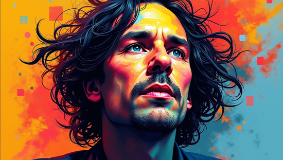 Dynamic abstract portrait of Nathaniel Branden ca 1755696485107