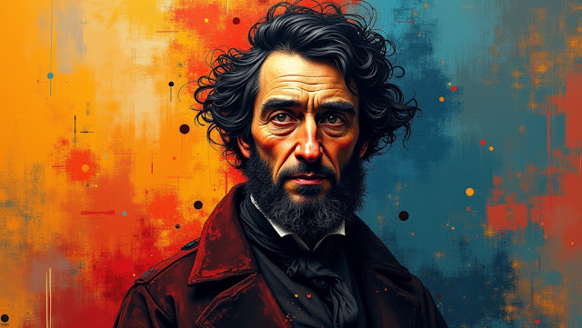 batch A dynamic abstract portrait of Henry David Thoreau 1755653233127