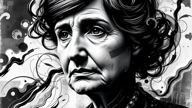 batch A striking abstract portrait of Helen Keller in bo 1752842444574