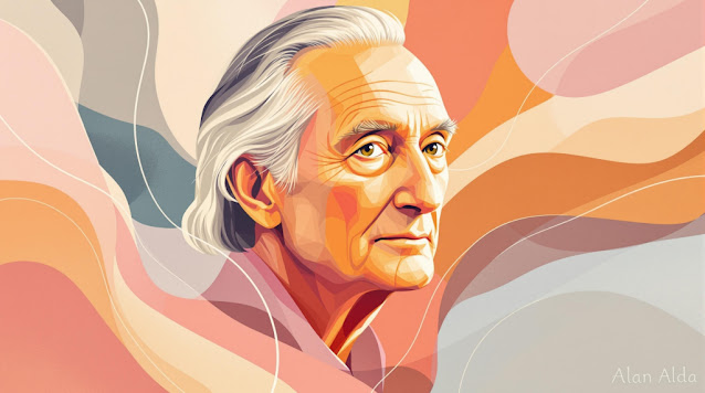 batch An abstract portrait of Alan Alda featuring gentle 1753946019509