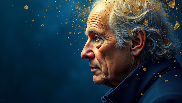 batch An abstract portrait of Denis Waitley using deep b 1752586328639