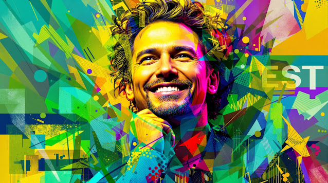 batch Vivid abstract portrait of Joel Osteen focusing on 1757337083290