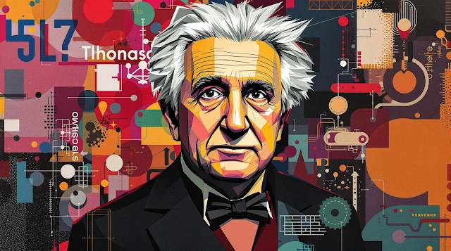 Abstract portrait of Thomas Edison highlighting h 1760261243891