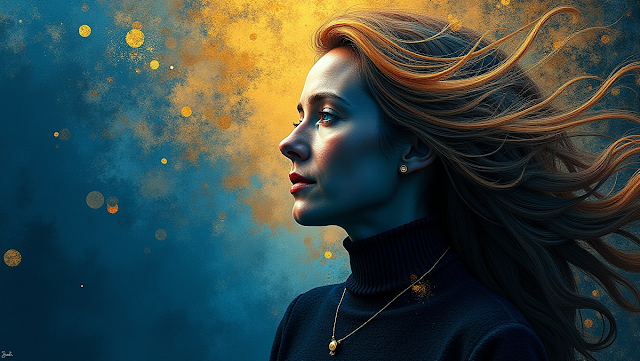 An abstract and philosophical portrait of JK Row 1743335993810