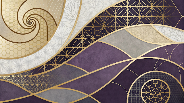 An abstract artwork featuring elegant curved lines 1743864729200