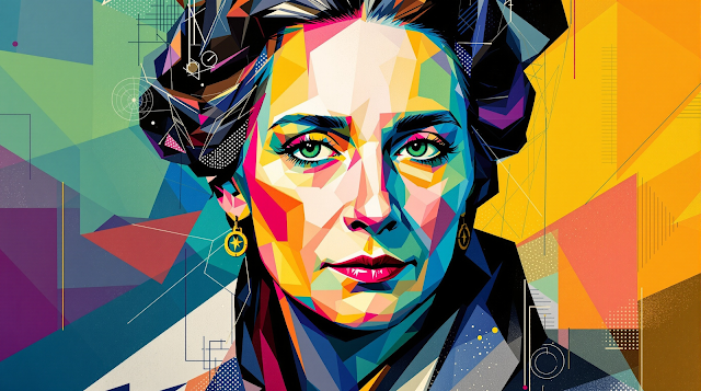 An abstract portrait of Dorothea Brande with innov 1760234012561