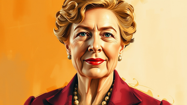 An abstract portrait of Eleanor Roosevelt emphasi 1747992127268