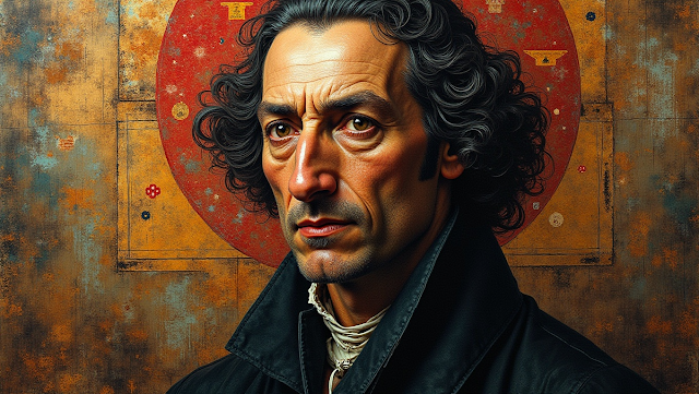 An abstract portrait of Francois de La Rochefoucau 1742732739534