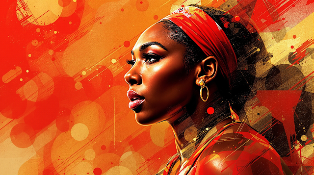 A modern abstract portrait of Serena Williams exu 1762314039828