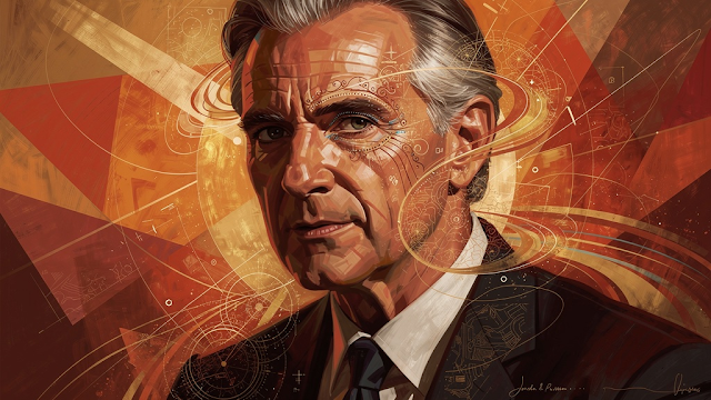 A modern abstract portrait of Jordan B Peterson 1764825888706 1