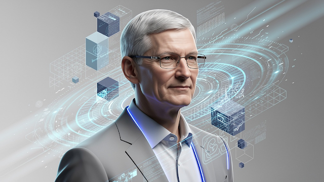 A modern abstract portrait of Tim Cook emphasizin 1765763459588 1