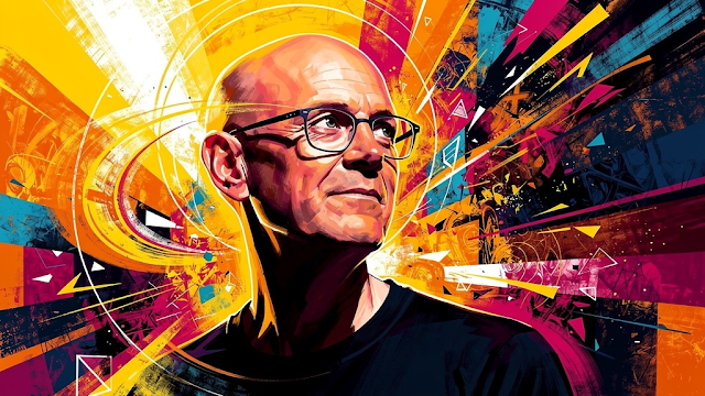 An abstract portrait of Seth Godin showcasing his 1765159765392