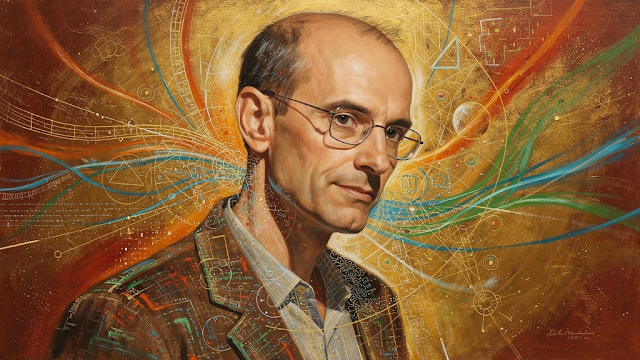 An abstract portrait of Yuval Noah Harari emphasi 1764822730535 1