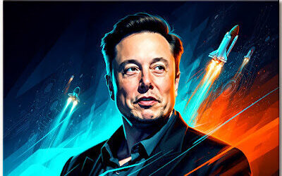 flux 2 flex a Elon Musk 의 추상적인 초상화 e1767280631388